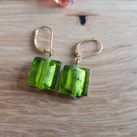 Vintage Italian Glass Earrings – Set of 3 – Murano Style – Bought in Italy - Picture 3 of 4